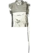 Isabel Marant - 'natalia' Top - Women - Silk/polyester - 36, Grey, Silk/polyester