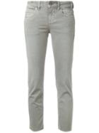 Notify - Capri Canvas Jeans - Women - Cotton/spandex/elastane - 30, Grey, Cotton/spandex/elastane