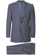 Gieves & Hawkes Mini Geometric Print Suit - Blue