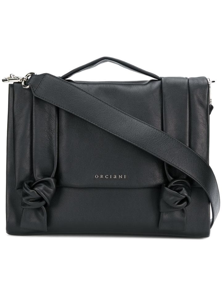 Orciani Lotus Tote Bag - Black