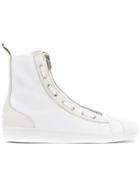 Y-3 Pro Zip High-top Sneakers - White
