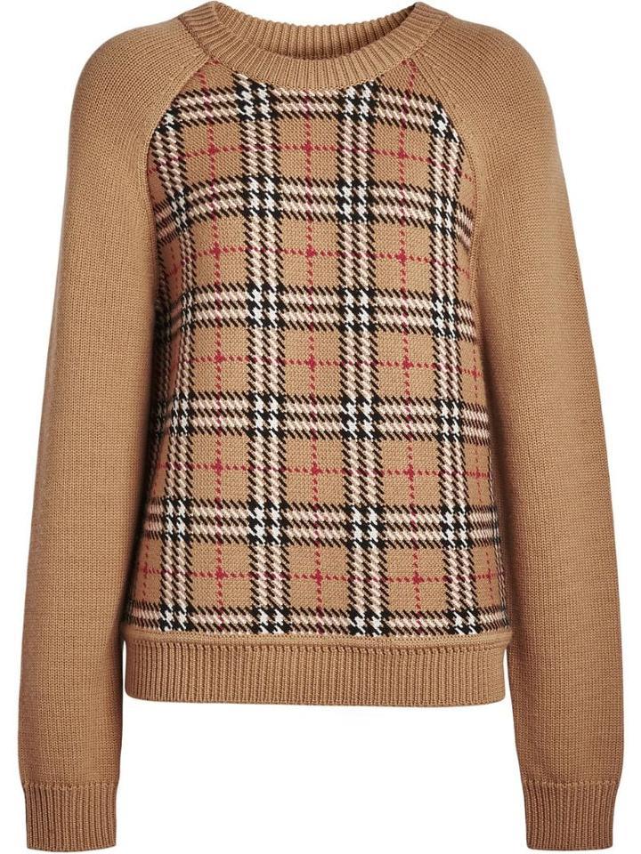 Burberry Vintage Check Wool Jacquard Sweater - Yellow