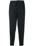 Corneliani Elasticated Suit Trousers - Black