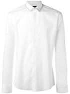 Les Hommes Studded Slim-fit Shirt - White