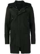 Salvatore Santoro Hooded Parka Coat - Black
