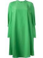 Balenciaga Oversize Shift Dress, Women's, Size: 36, Green, Silk/acetate/cupro