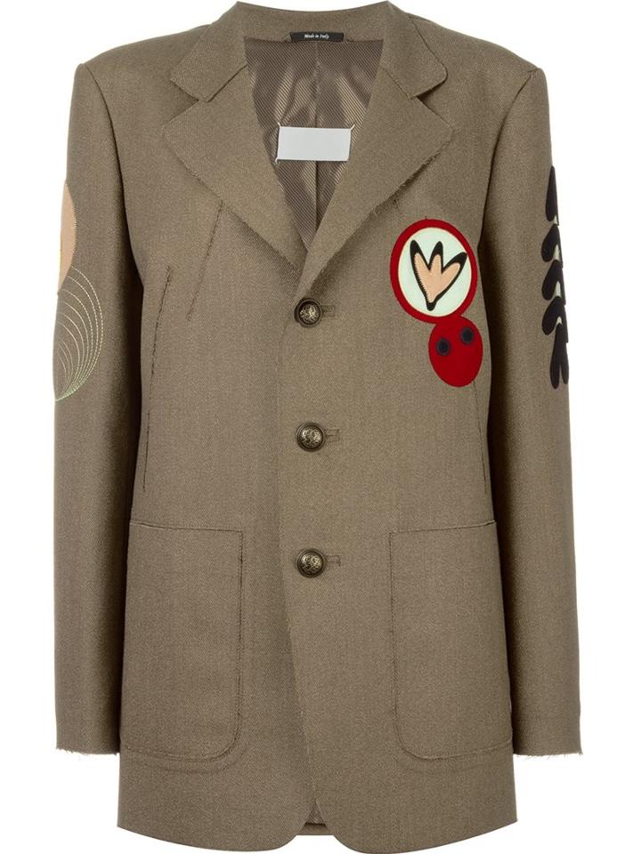 Maison Margiela Patch Detail Longline Blazer