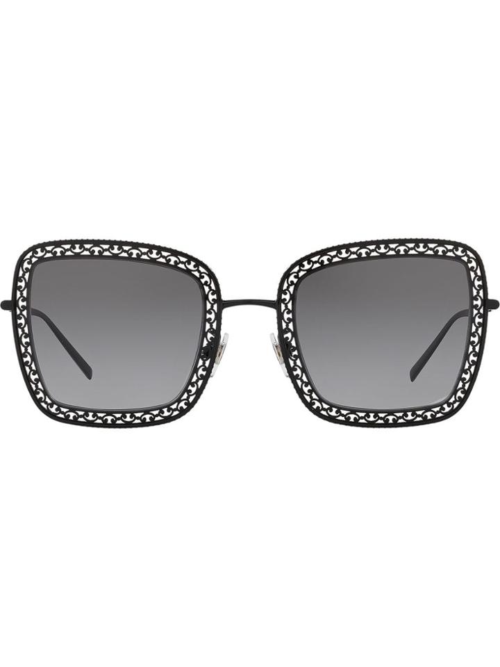 Dolce & Gabbana Eyewear Cut Out Frames - Black