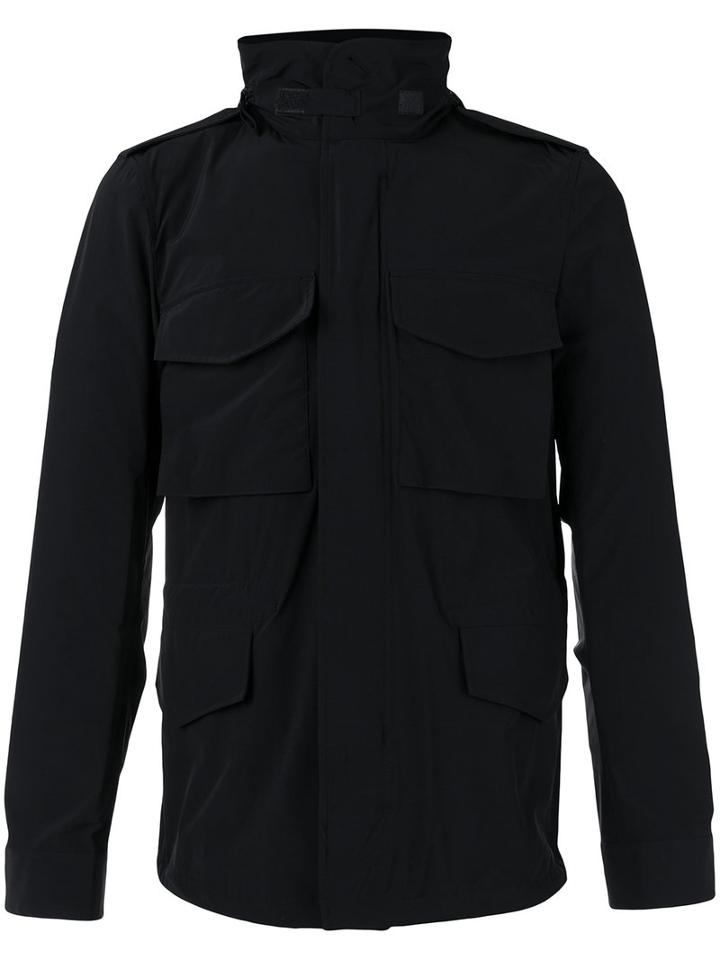 Aspesi Roll Neck Jacket, Men's, Size: Large, Black, Spandex/elastane/polyimide