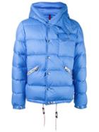 Moncler Hooded Padded Jacket, Men's, Size: 5, Blue, Cotton/polyamide/feather Down