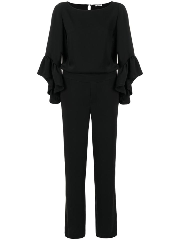 P.a.r.o.s.h. Frill Sleeve Jumpsuit - Black