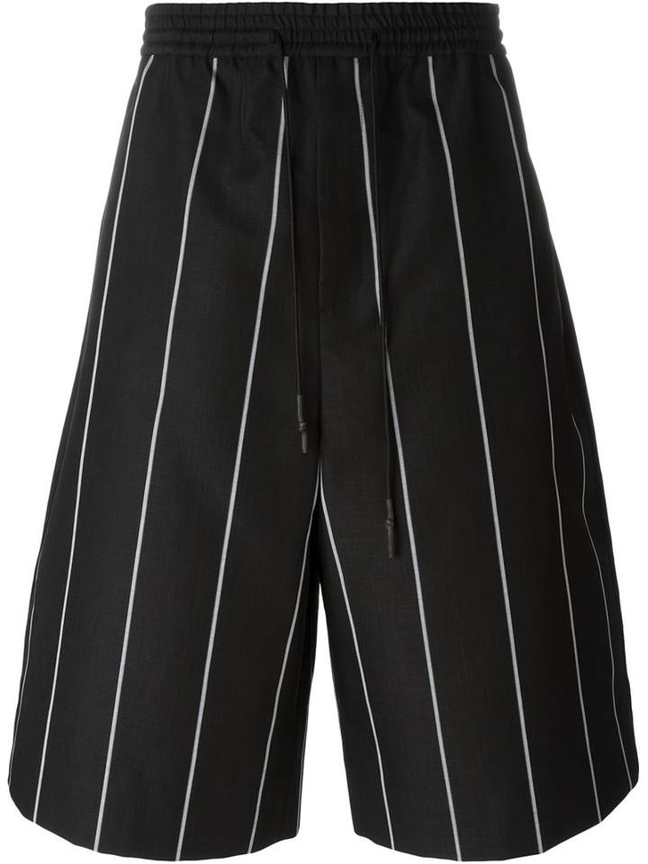 Juun.j Striped Drawstring Shorts