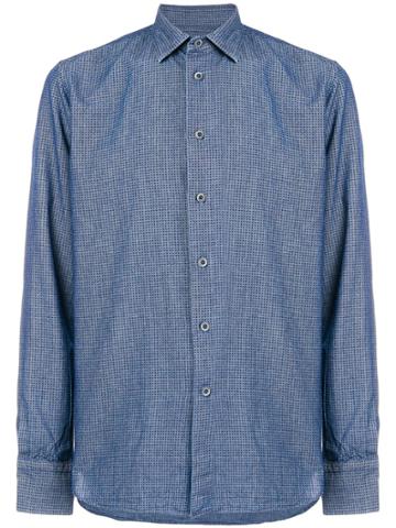 Cenere Gb Long Sleeved Shirt - Blue