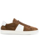 Santoni Panelled Sneakers - Brown