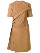 Nehera Wrap Front Dress - Nude & Neutrals