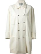 Jean Louis Scherrer Vintage Double Breasted Coat - White