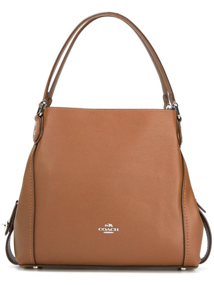 Coach Edie Shoulder Bag, Women's, Brown, Leather