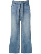 Armani Exchange Wide Leg Trousers - Blue