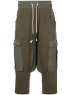 Mostly Heard Rarely Seen Drop Crotch Cargo Hybrid Pants - Green