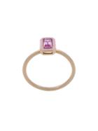 Alison Lou Dearest S Pink Sapphire Ring - Metallic