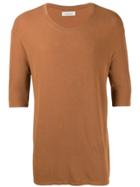 Laneus Half Sleeve Top - Brown