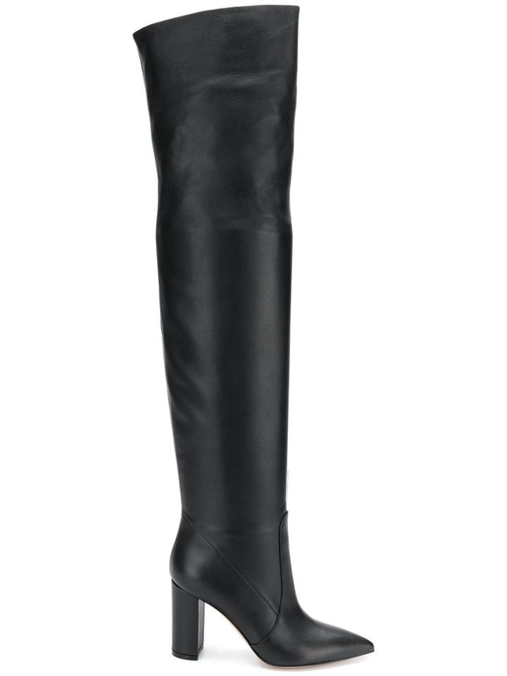 Gianvito Rossi High Ankle Toe Boots - Black