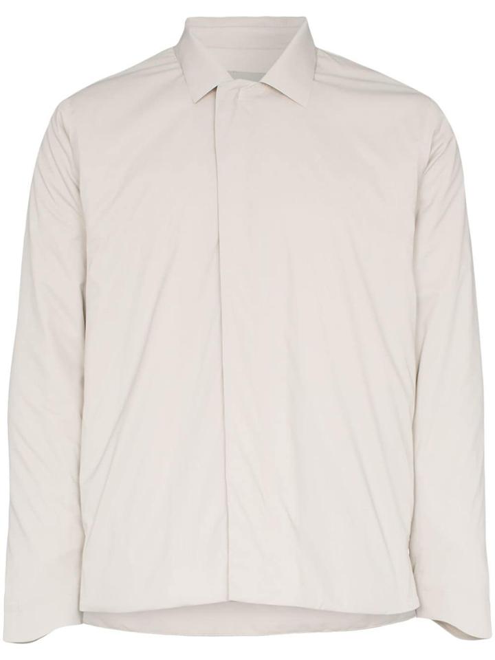 Descente Allterrain Concealed Zip Front Jacket - Neutrals