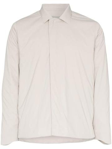 Descente Allterrain Concealed Zip Front Jacket - Neutrals