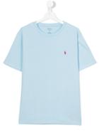 Ralph Lauren Kids - Logo T-shirt - Kids - Cotton - 16 Yrs, Blue