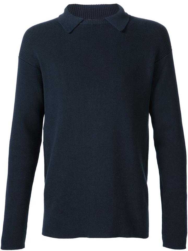 E. Tautz 'collard Rib Crew Neck' Jumper