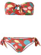 Isolda - Polka Dot Bikini Set - Women - Polyamide/spandex/elastane - 38, Red, Polyamide/spandex/elastane
