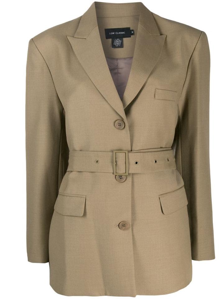 Low Classic Single Breasted Jacket - Green
