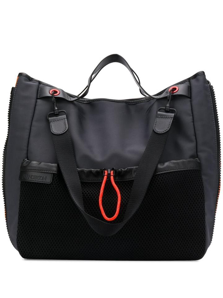 Jw Anderson Contrasting Trim Tote Bag - Grey