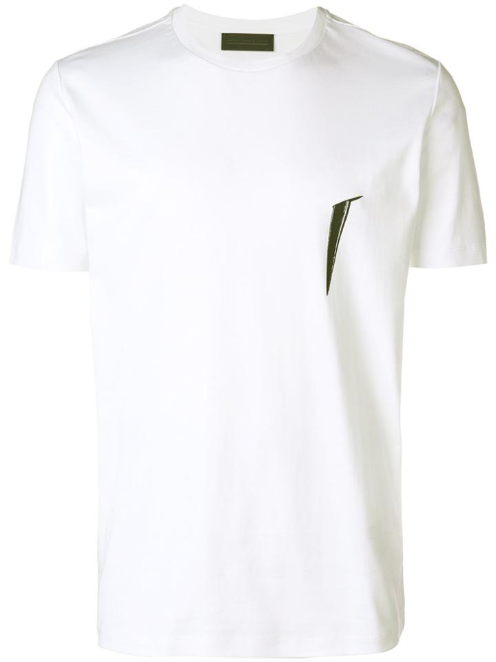Diesel Black Gold Print Short-sleeve T-shirt - White
