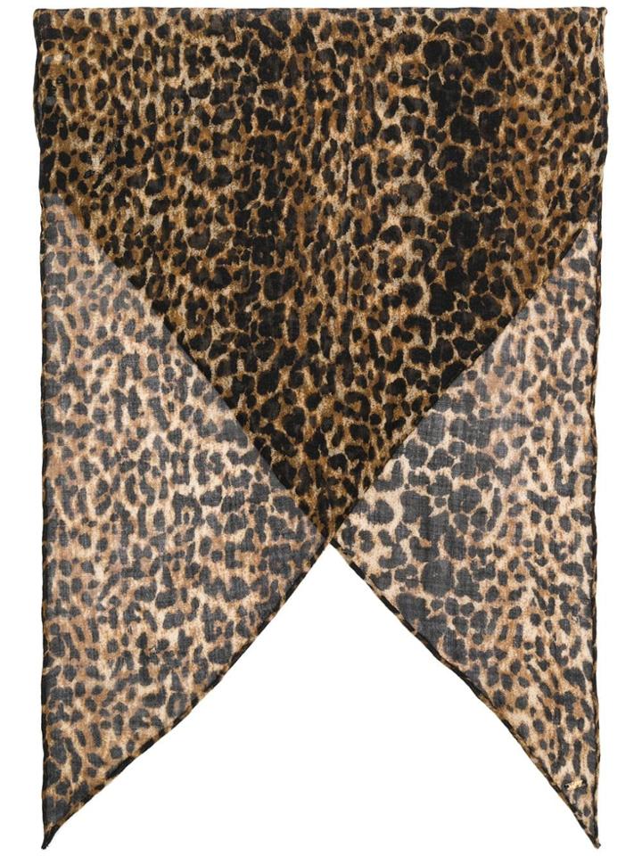 Saint Laurent Classic Neck Scarf - Brown