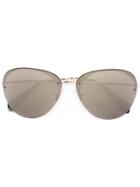 Miu Miu Eyewear Aviator Sunglasses - Metallic
