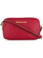Michael Michael Kors Zipped Crossbody Bag, Women's, Red, Leather