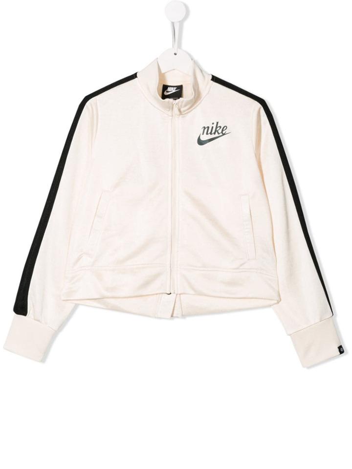 Nike Kids Teen Side Stripe Track Jacket - White