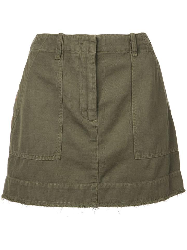 Nili Lotan Ilona Mini Skirt - Green