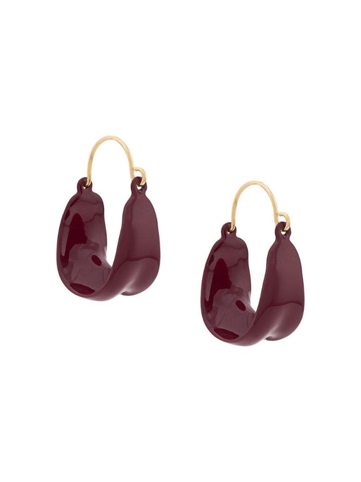 Jil Sander Textured Drop Earrings