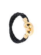 Versace Link Braided Bracelet - Black