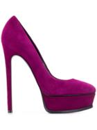 Casadei Platform High Heel Pumps - Purple