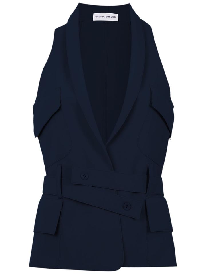 Gloria Coelho Street Blazer - Blue