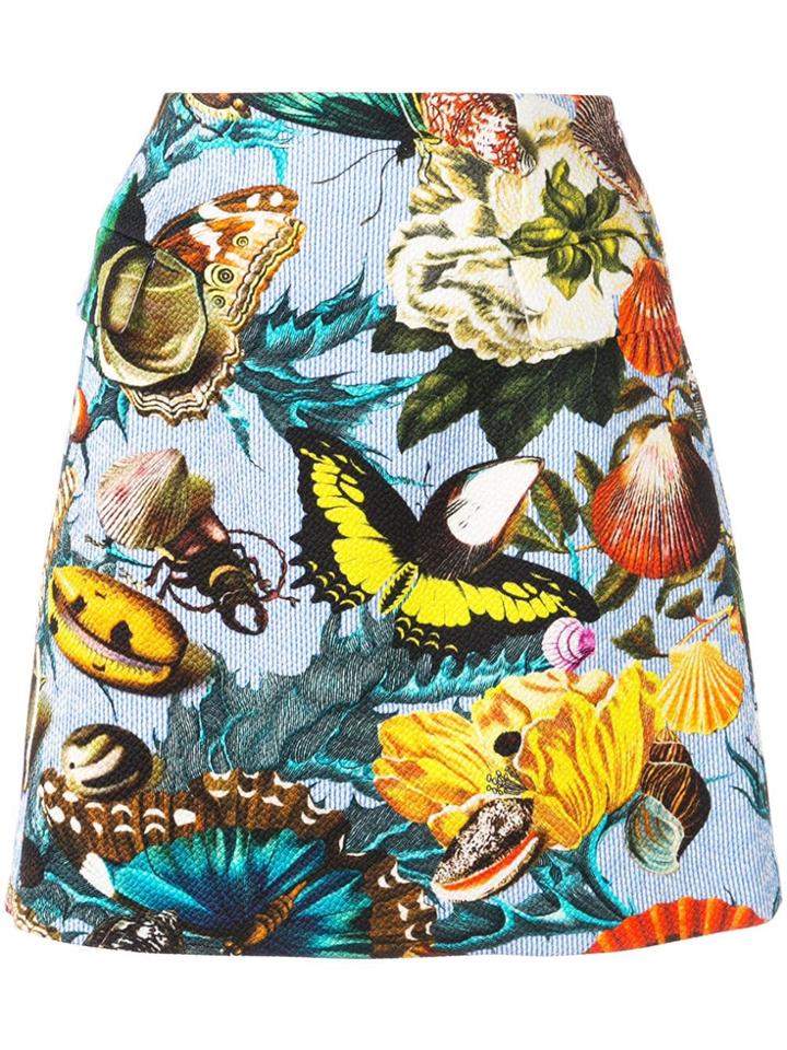 Mary Katrantzou Clovis Shell Skirt - Orange