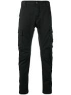 Cp Company Slim-fit Cargo Trousers - Black