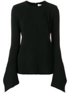 Victoria Beckham Bell Sleeves Blouse - Black