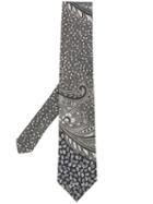 Etro Paisley Print Tie - Grey