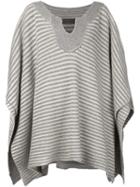 The Elder Statesman Striped Poncho