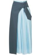 Rejina Pyo Pleated Wrap Skirt - Blue