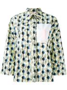Marni - Garland Print Poplin Shirt - Women - Cotton - 42, Yellow/orange, Cotton